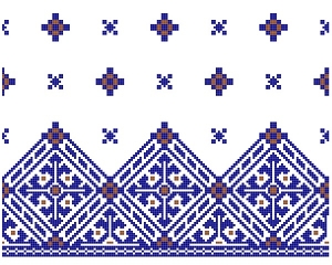 149 Motive românești - ținută de plajă - Oltenia - Vîlcea -www.motivector.ro-01